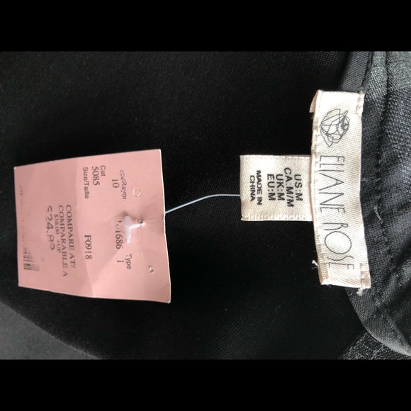 Elaine Rose Black Grey Plaid Top - Picture 5 of 8